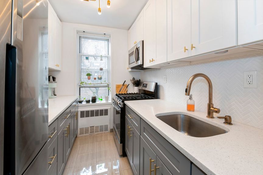 Outside look of the kitchen from the dining area