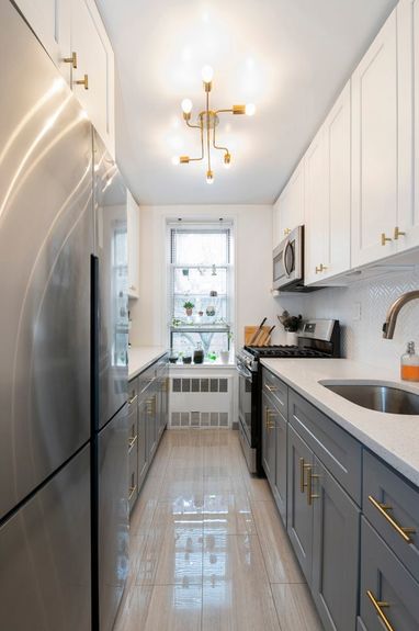 View of the kitchen from the dining area