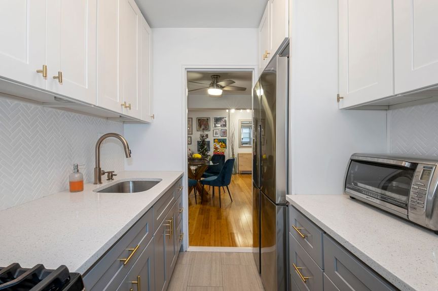 Inside look of the kitchen