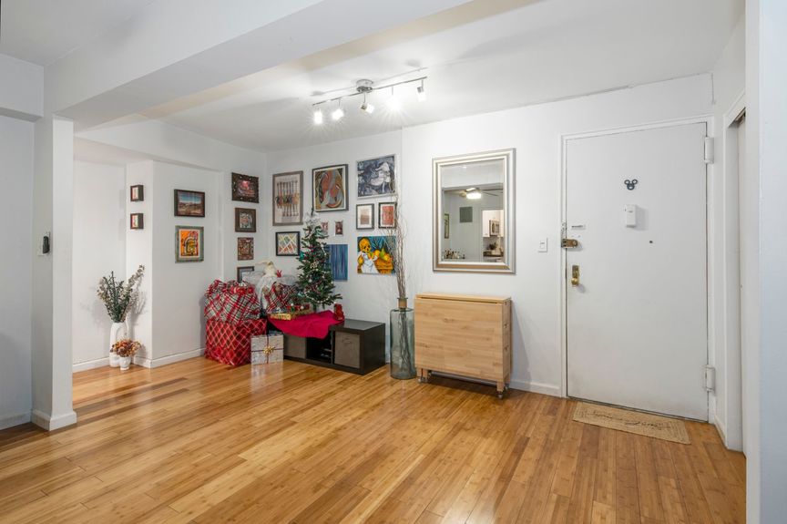 Indoor look of the entrance door