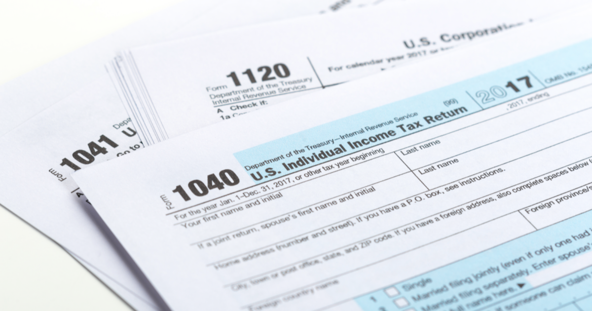 U.S Individual Income Tax Return Paper