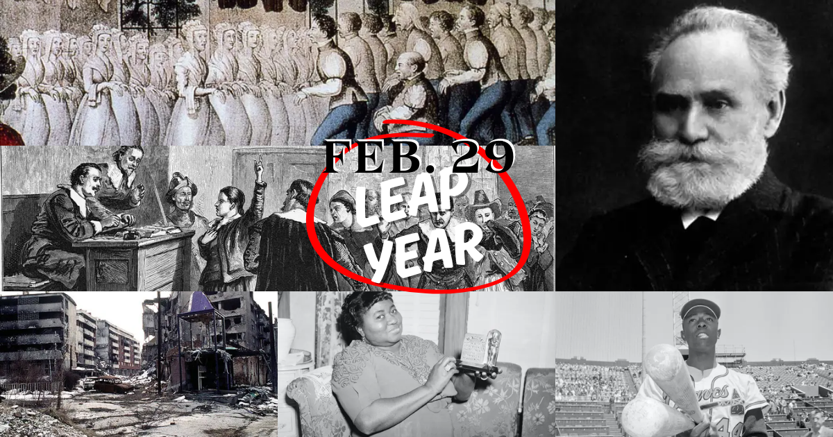 Some historical events happened during Leap Year