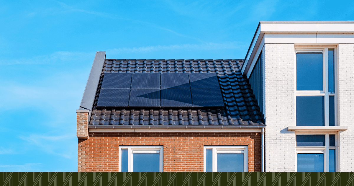 A photo a solar powered home