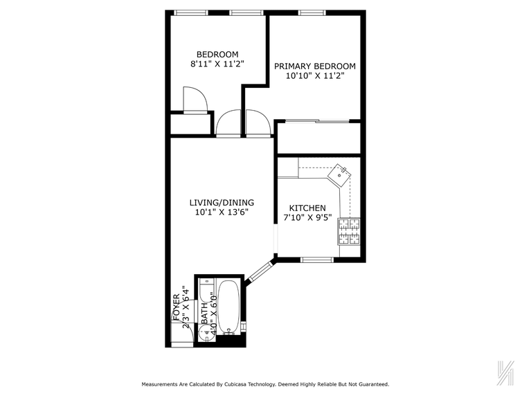 Floor plan of 32-10 35th St