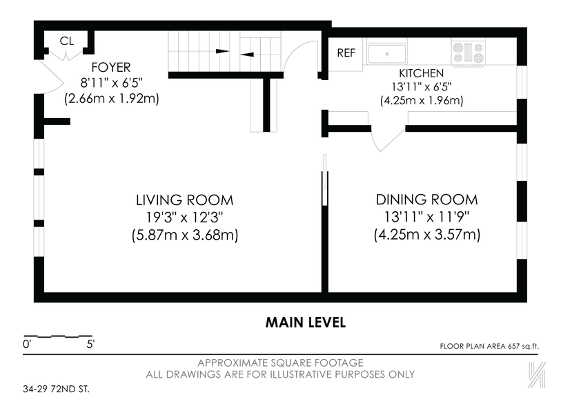 34-29 72nd Street in Jackson Heights Floorplan