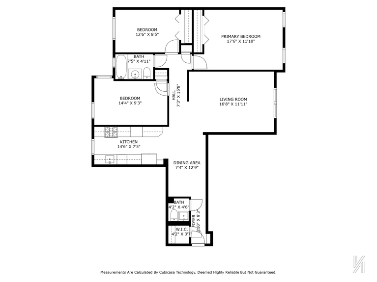 33-04 93rd Street 1S in Jackson Heights Floorplan