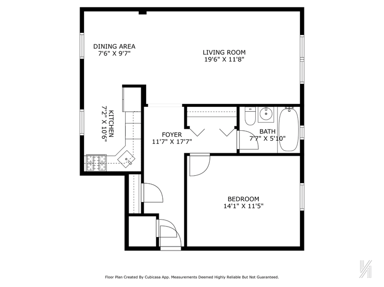 floorplan of 22-31 77th St, A2