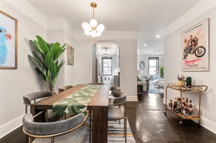 Dining Area at 35-06 88th St, Unit 3G, a co-op apartment in Jackson Heights, Queens (11372).