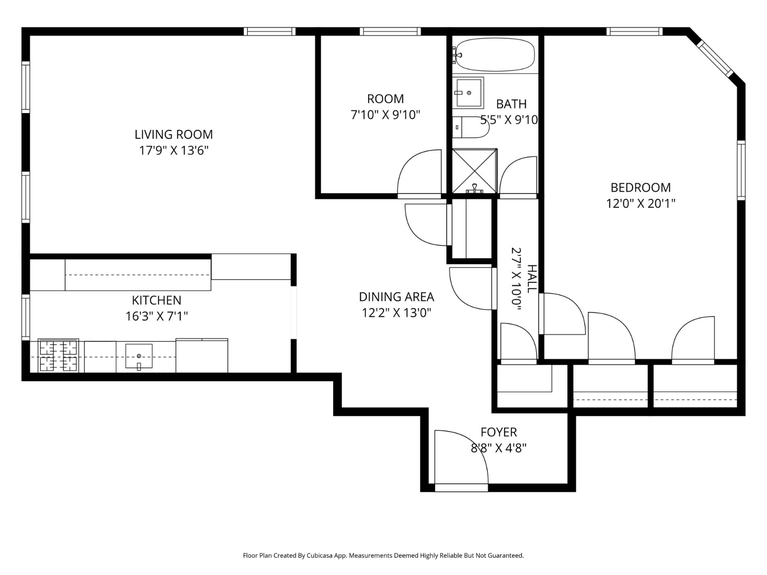 Floor plan at 35-06 88th St, Unit 3G, a co-op apartment in Jackson Heights, Queens (11372).