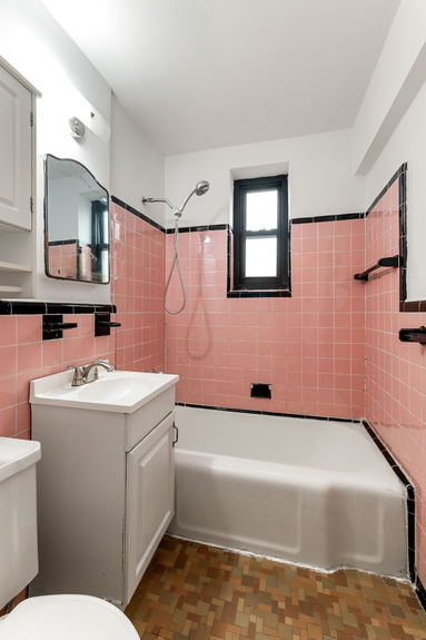Bathroom at 22-60 79th St, Unit 3E, a condo apartment in Astoria, Queens (11370).