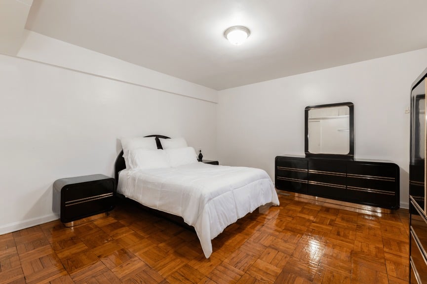 Bedroom at 33-24 Junction Blvd, Unit 1R, a co-op apartment in Jackson Heights, Queens (11372).