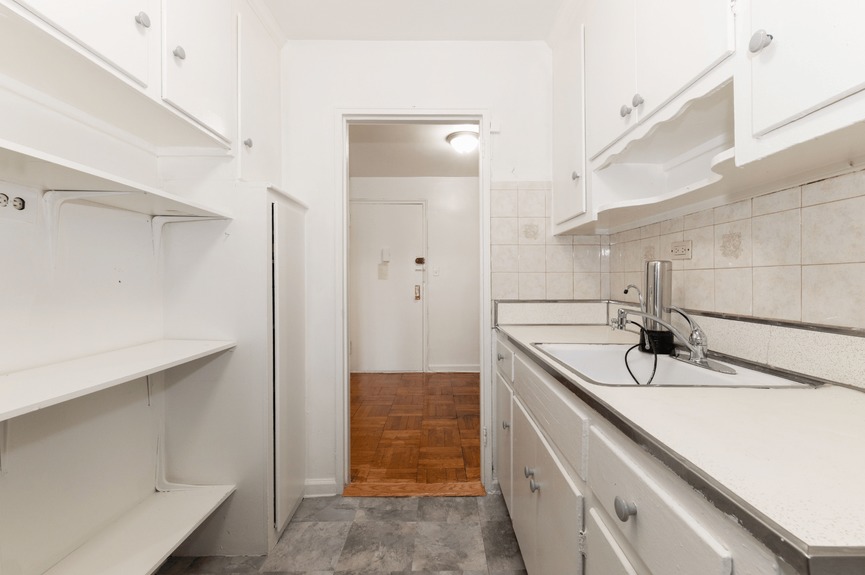 Kitchen at 33-24 Junction Blvd, Unit 1R, a co-op apartment in Jackson Heights, Queens (11372).