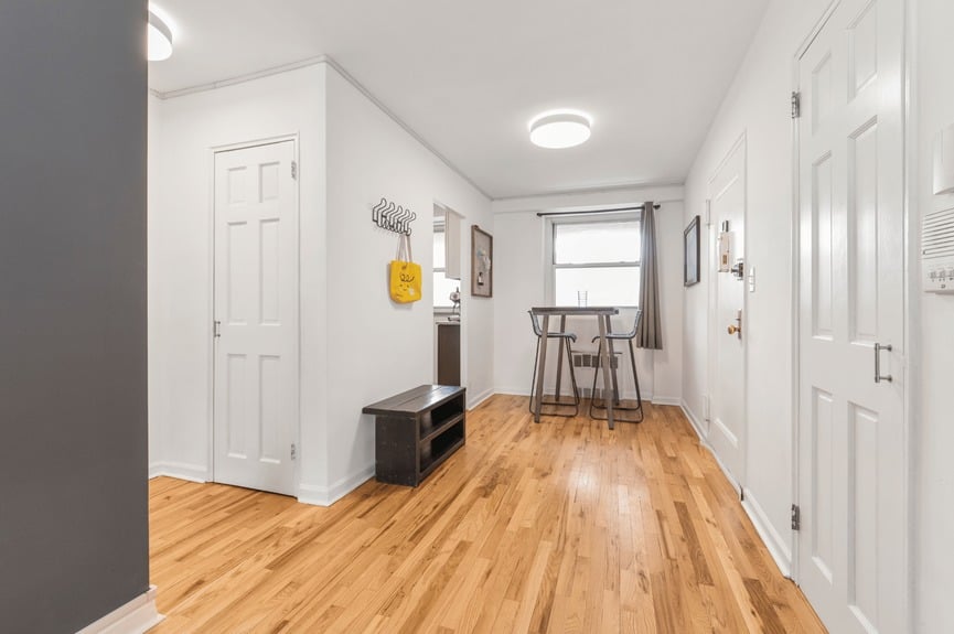 Dining area at 35-50 85th Street, Unit 7H, a co-op apartment in Jackson Heights, Queens (11372).