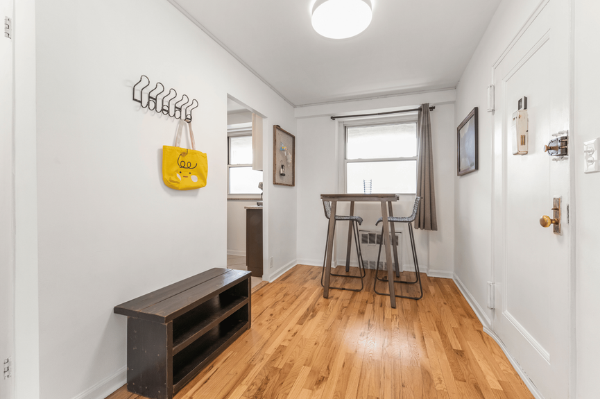 Dining area at 35-50 85th Street, Unit 7H, a co-op apartment in Jackson Heights, Queens (11372).