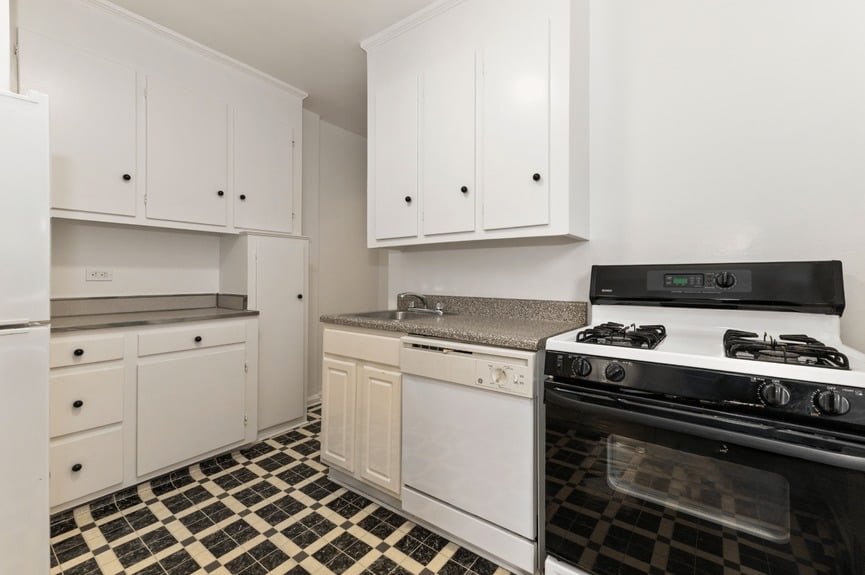 Kitchen at 79-10 34th Ave, Unit 4U, a co-op apartment in Jackson Heights, Queens (11372).