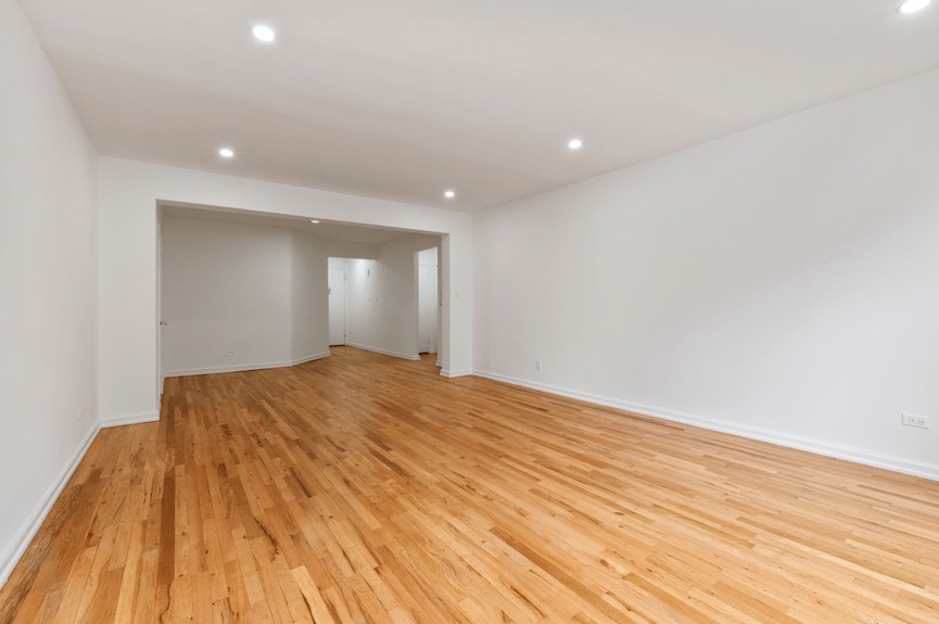 Living room at 79-10 34th Ave, Unit 4U, a co-op apartment in Jackson Heights, Queens (11372).
