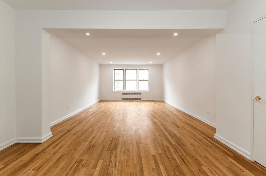 Living room at 79-10 34th Ave, Unit 4U, a co-op apartment in Jackson Heights, Queens (11372).