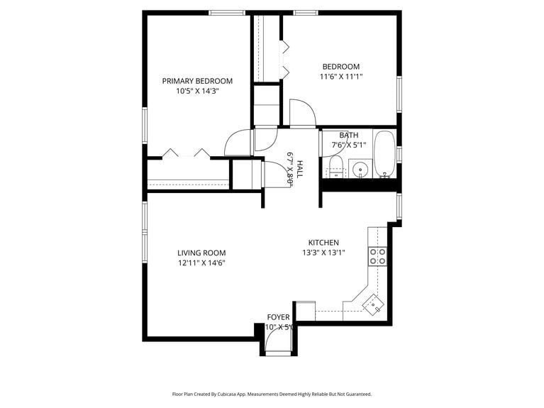 Floorplan at 22-43 77th St, unit C1, a condo apartment in Astoria, Queens (11370).