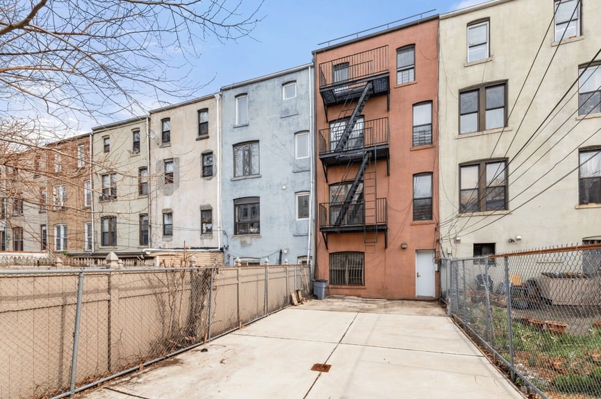 Backyard at 426 54th St, a multi-family home in Sunset Park, Brooklyn (11220).