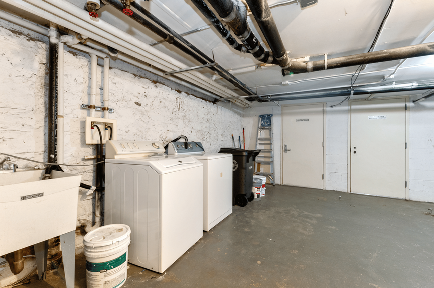 Laundry in basement at 426 54th St, a multi-family home in Sunset Park, Brooklyn (11220).