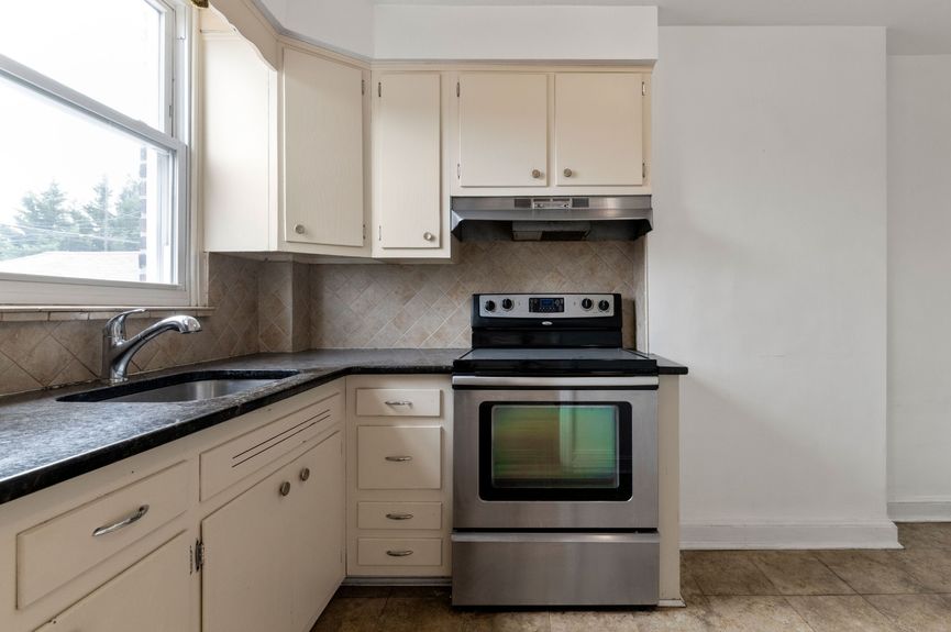 Kitchen at 20-29 28th St, a single-family home in Astoria, Queens (11105).