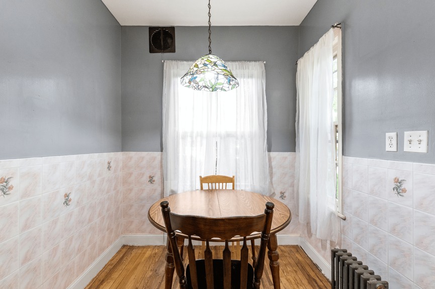 Eat-in Area at 34-32 84th St, a single-family house in Jackson Heights, Queens (11372).