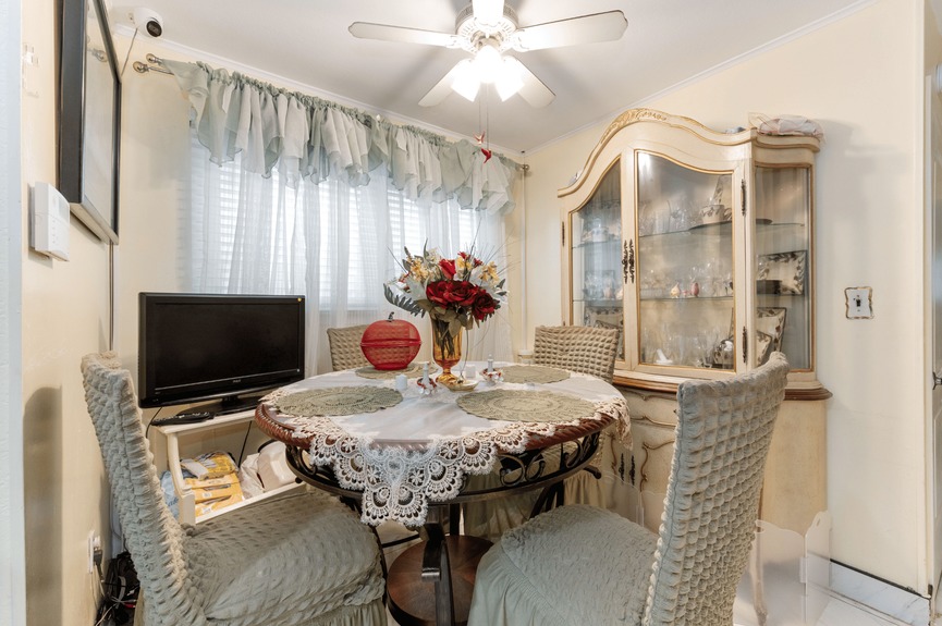 Dining room at 130-32 144th St, a single-family house in Jamaica, Queens (11436).