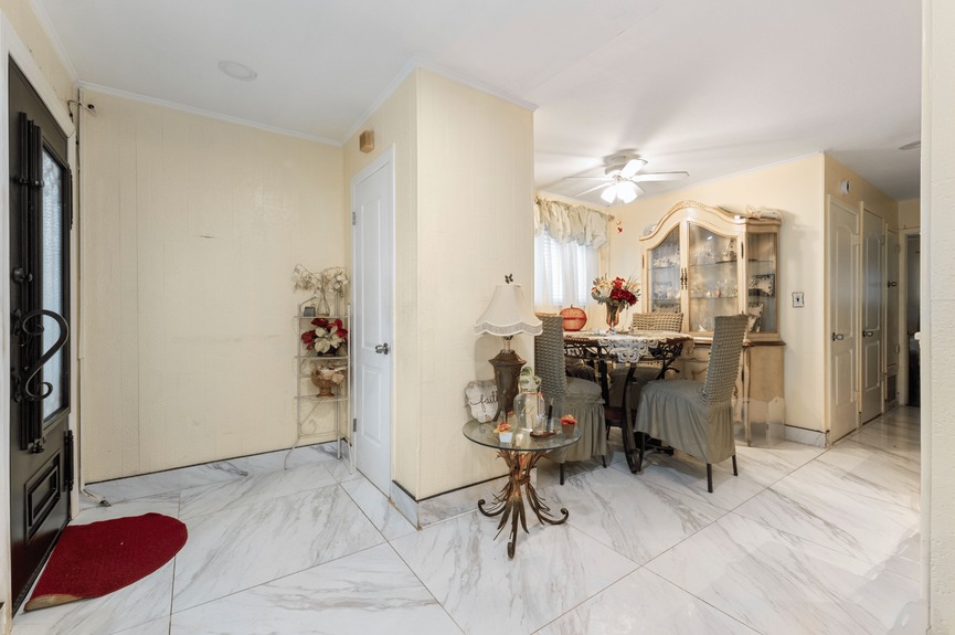 Foyer at 130-32 144th St, a single-family house in Jamaica, Queens (11436).