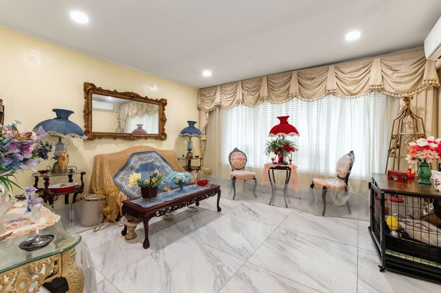Living room at 130-32 144th St, a single-family house in Jamaica, Queens (11436).