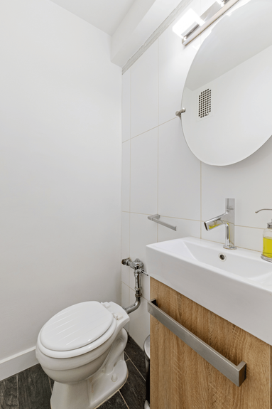 Bathroom at 33-45 94th St, Unit 4H, a co-op apartment in Jackson Heights, Queens (11372)