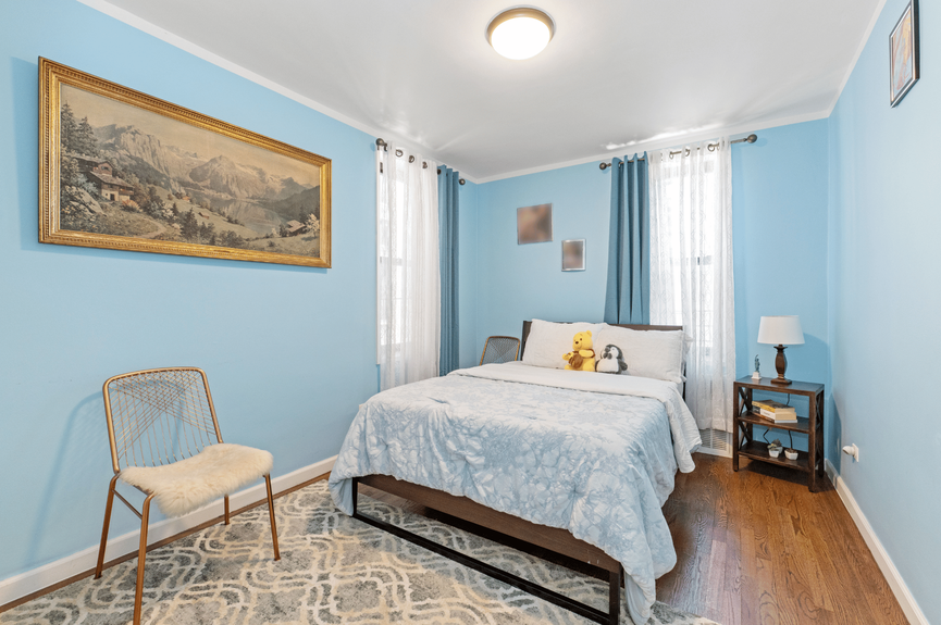 Bedroom at 33-45 94th St, Unit 4H, a co-op apartment in Jackson Heights, Queens (11372)