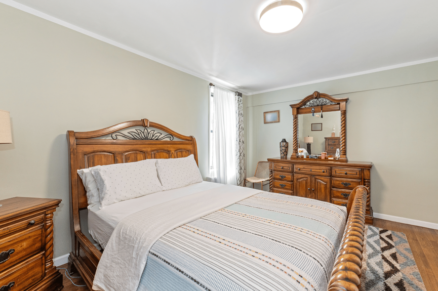 Bedroom at 33-45 94th St, Unit 4H, a co-op apartment in Jackson Heights, Queens (11372)