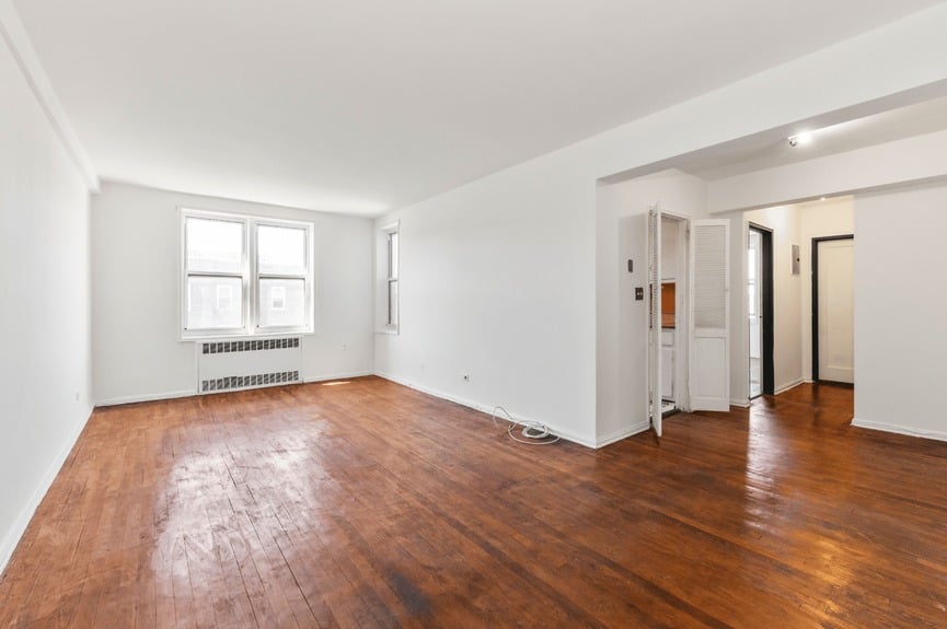 Living Room at 88-01 35th Ave, Unit 6B, a co-op apartment in Jackson Heights, Queens (11372)