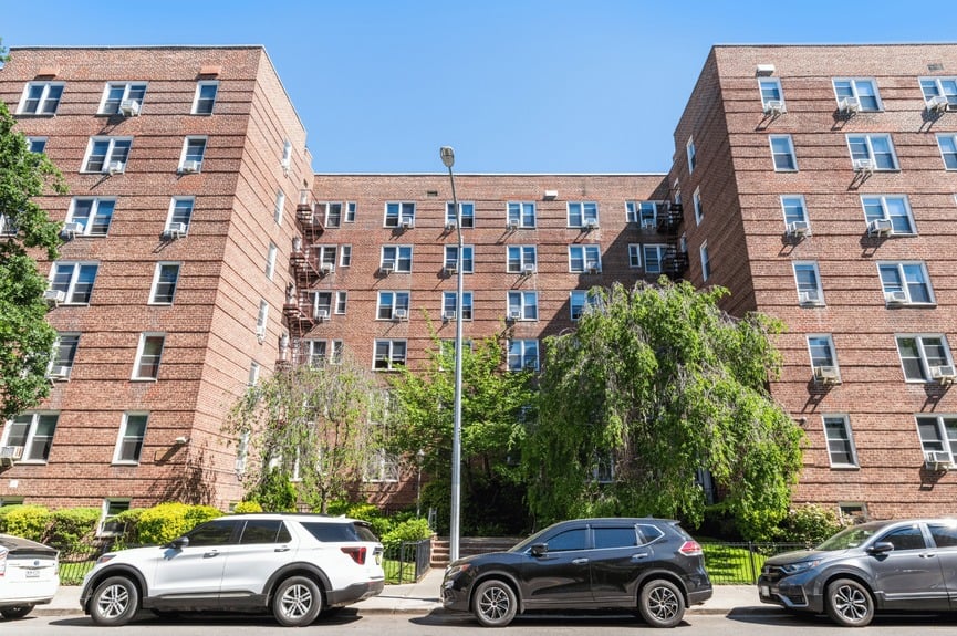 Building Exterior at 88-01 35th Ave, Unit 6B, a co-op apartment in Jackson Heights, Queens (11372)