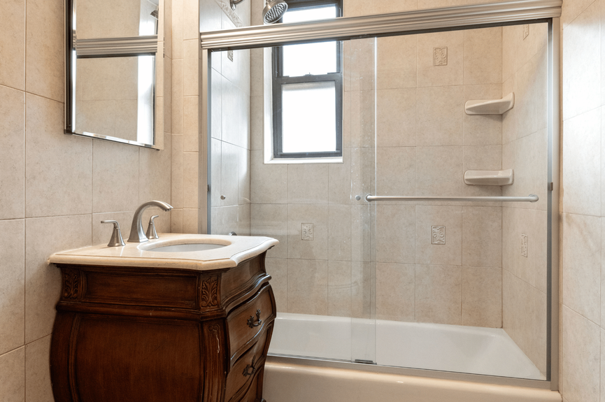 Bathroom at 25-40 31st Ave, Unit 6E, a co-op apartment in Astoria, Queens (11106)