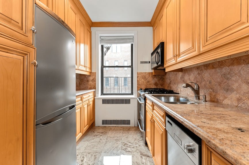 Kitchen at 25-40 31st Ave, Unit 6E, a co-op apartment in Astoria, Queens (11106)