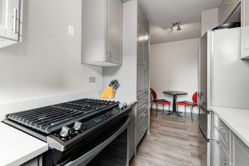 Kitchen and Dining Area at 25-40 31st Ave, Unit 6F, a co-op apartment in Astoria, Queens (11106)