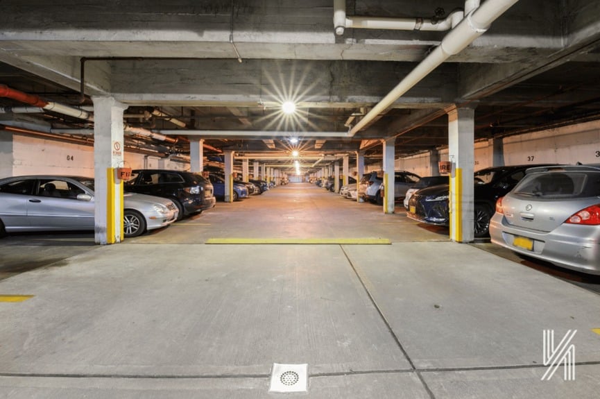Basement Parking Area at 34-41 85th St, Unit 6L, a co-op apartment in Jackson Heights, Queens (11372)