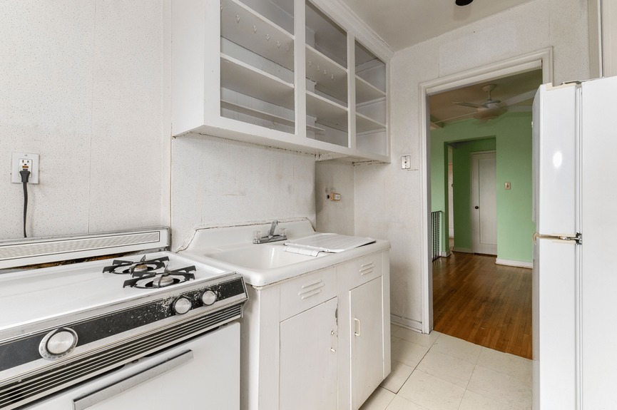 Dining Area and Kitchen at 34-41 85th St, Unit 6L, a co-op apartment in Jackson Heights, Queens (11372)