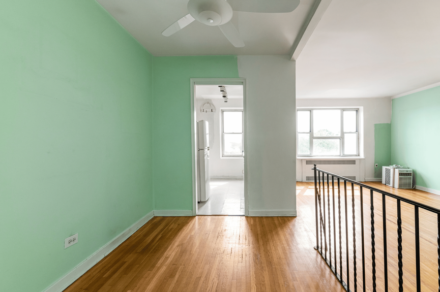 Dining Area, Kitchen, and Living Room at 34-41 85th St, Unit 6L, a co-op apartment in Jackson Heights, Queens (11372)