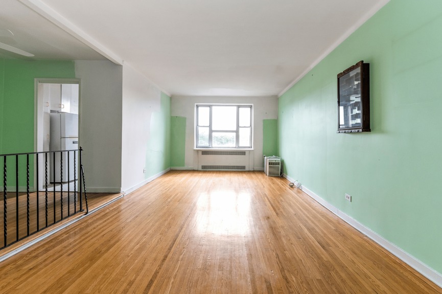 Living room at 34-41 85th St, Unit 6L, a co-op apartment in Jackson Heights, Queens (11372)