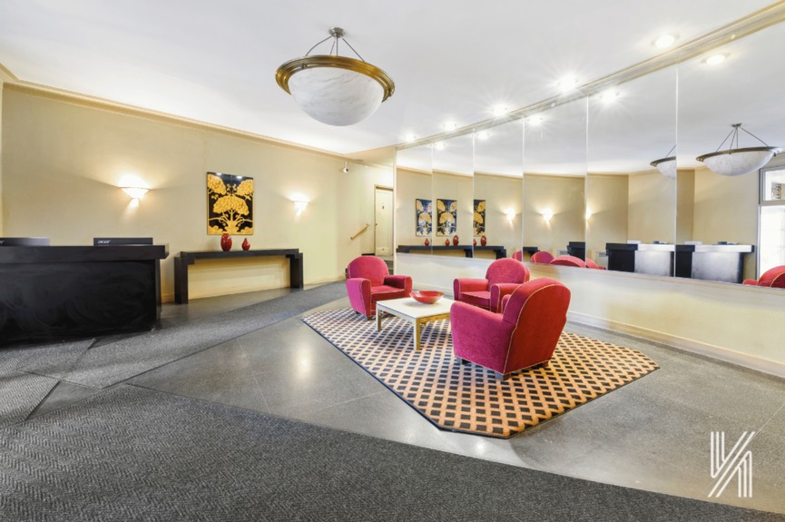 Lobby at 34-41 85th St, Unit 6L, a co-op apartment in Jackson Heights, Queens (11372)
