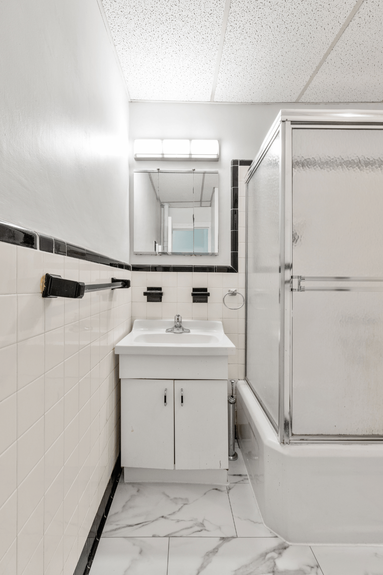 Bathroom at 35-24 78th St, Unit B56, a co-op apartment in Jackson Heights, Queens (11372)