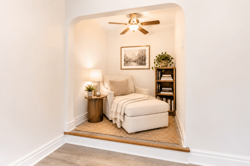Reading nook at 35-24 78th St, Unit B56, a co-op apartment in Jackson Heights, Queens (11372)