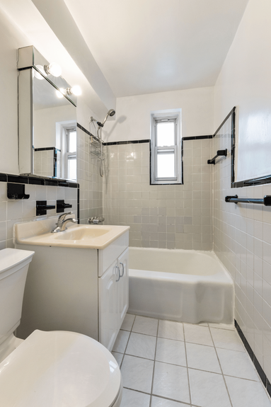Bathroom at 39-65 51st St, Unit 4B, a co-op apartment in Woodside, Queens (11377)