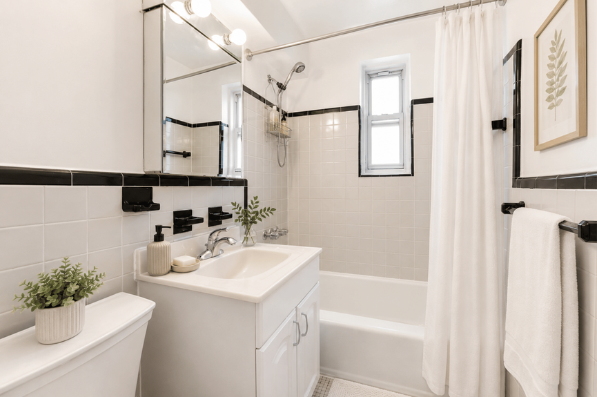 Bathroom at 39-65 51st St, Unit 4B, a co-op apartment in Woodside, Queens (11377)