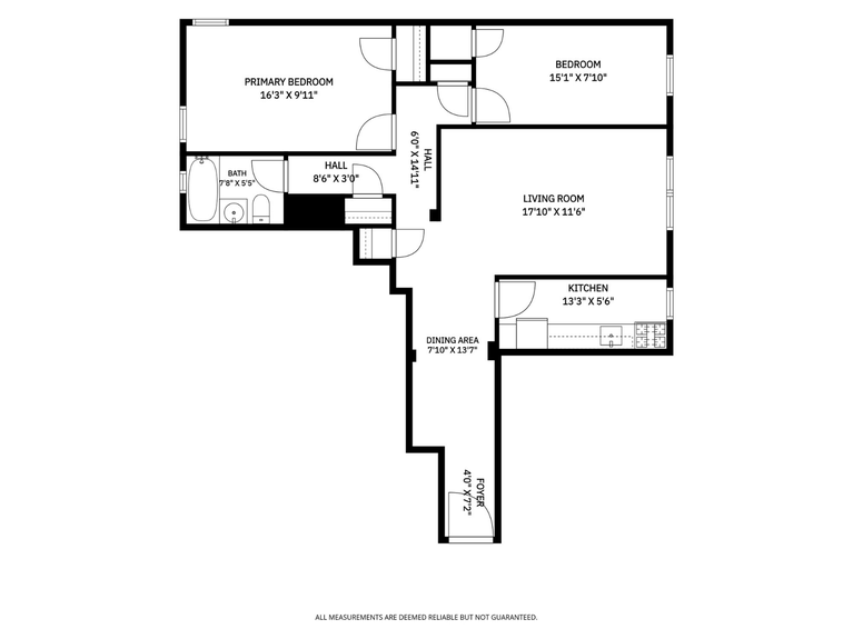 Floor Plan at 39-65 51st St, Unit 4B, a co-op apartment in Woodside, Queens (11377)