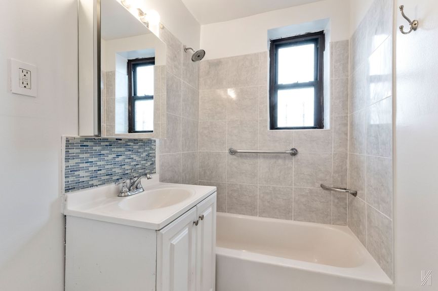 Bathroom at 41-42 73rd St, Unit 5B, a co-op apartment in Woodside, Queens (11377).