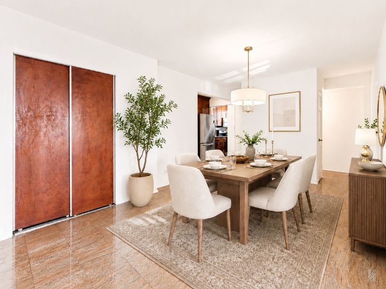 Dining area at 41-42 73rd St, Unit 5B, a co-op apartment in Woodside, Queens (11377).
