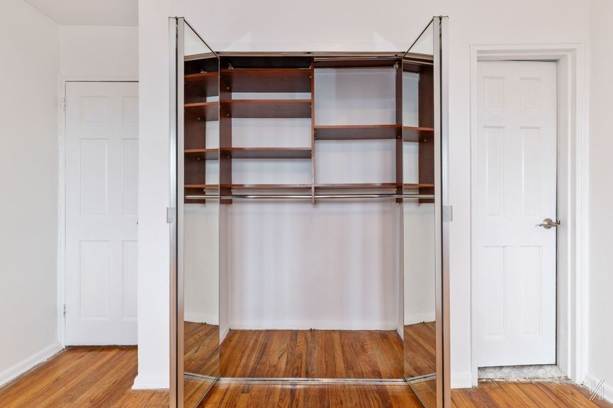 Closet at 41-42 73rd St, Unit 5B, a co-op apartment in Woodside, Queens (11377).